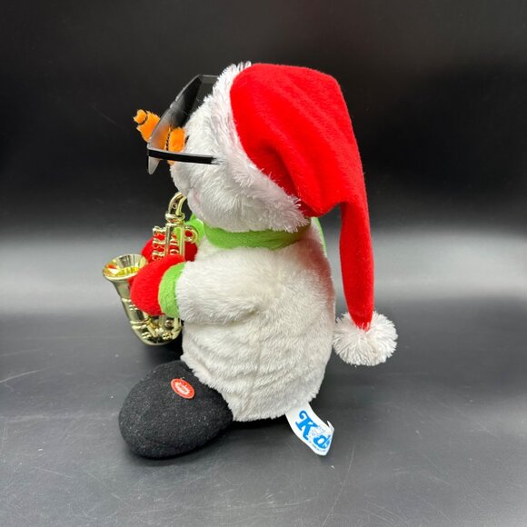Vintage Musical Snowman Christmas Decoration Saxophone Kids Of America 2005 - Picture 6 of 10